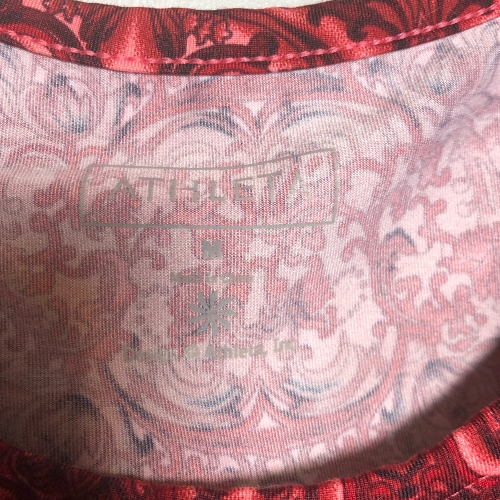 Athleta Red Pattern Tank - Picture 4 of 5